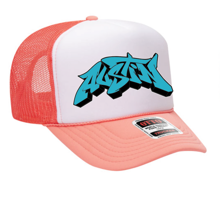 AUSTIN X SLOKE FOAM TRUCKER - CORAL