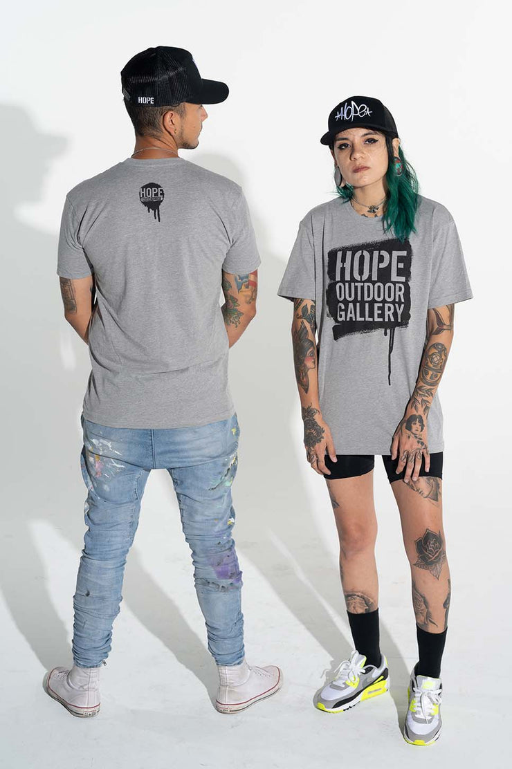 HOPE Stencil Roll Up T-Shirt